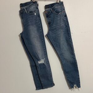 Lucky Brand Dark Blue Distressed Skinny Jeans